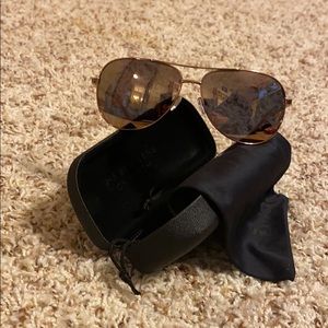 Revo Relay Aviator Rose Gold Sunglasses